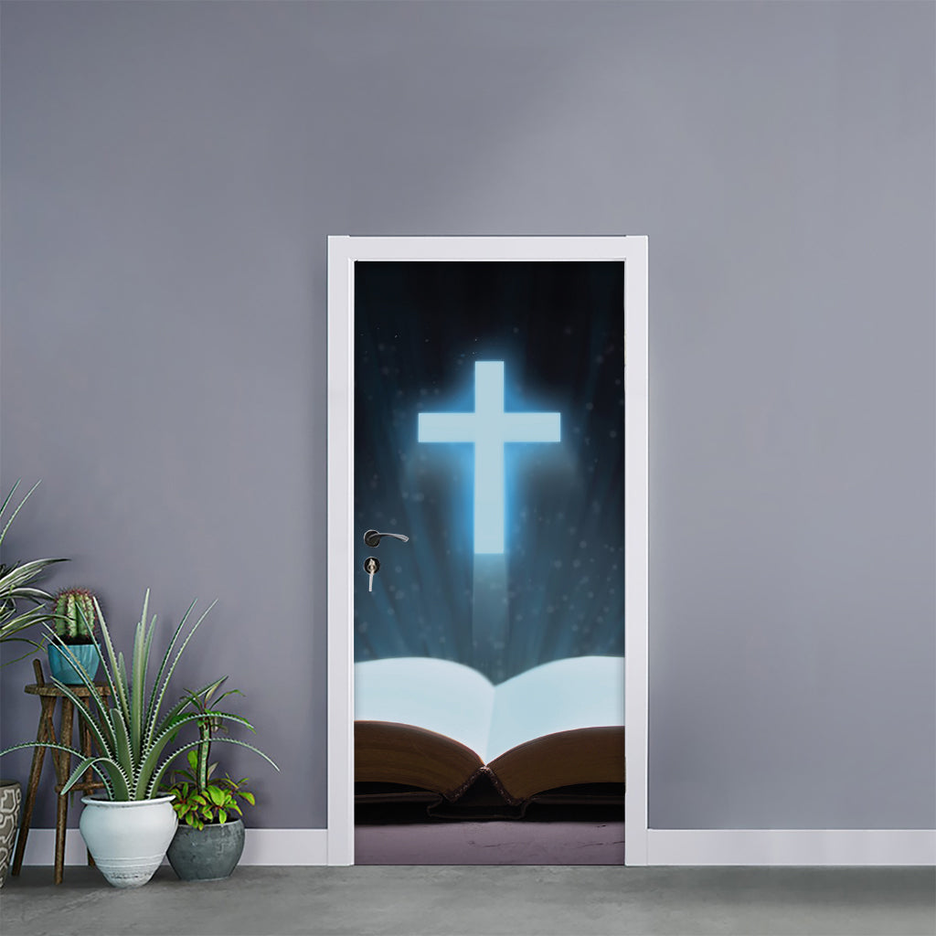 Shining Holy Bible Print Door Sticker
