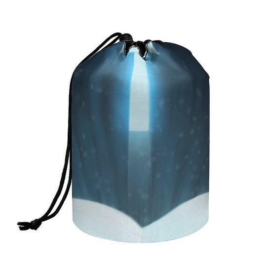 Shining Holy Bible Print Drawstring Makeup Bag