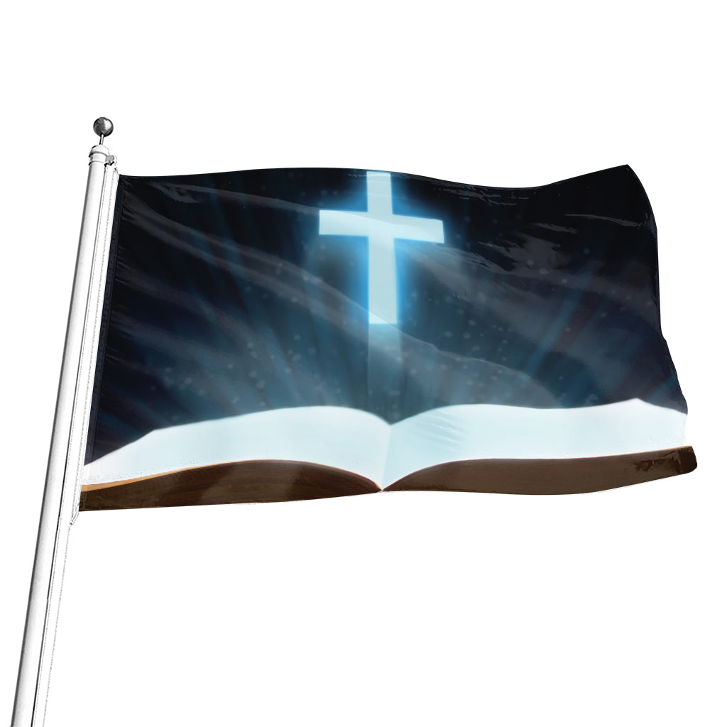 Shining Holy Bible Print Flag
