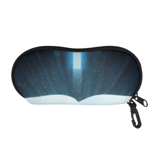 Shining Holy Bible Print Glasses Case