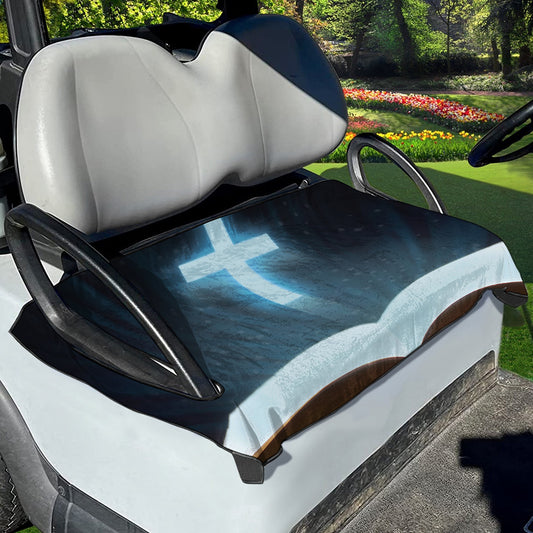 Shining Holy Bible Print Golf Cart Seat Cover