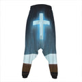 Shining Holy Bible Print Hammer Pants