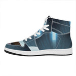 Shining Holy Bible Print High Top Leather Sneakers