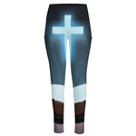 Shining Holy Bible Print High-Waisted Pocket Leggings