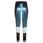Shining Holy Bible Print High-Waisted Pocket Leggings