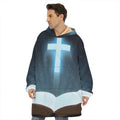Shining Holy Bible Print Hoodie Blanket