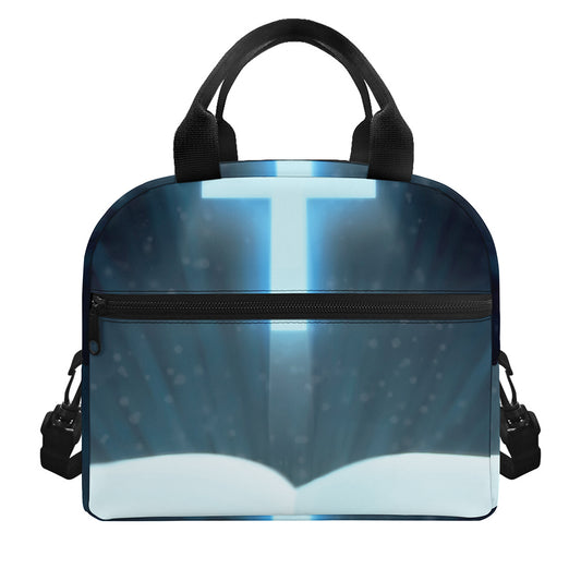 Shining Holy Bible Print Insulated Lunch Bag