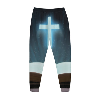 Shining Holy Bible Print Jogger Pants