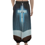 Shining Holy Bible Print Lantern Pants