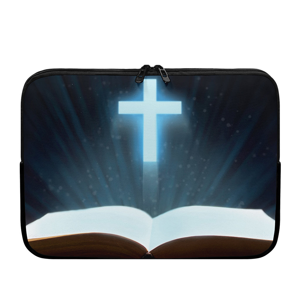 Shining Holy Bible Print Laptop Sleeve
