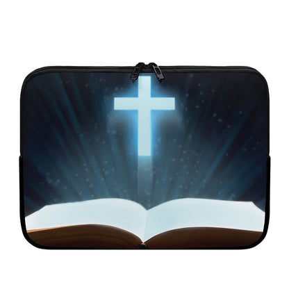 Shining Holy Bible Print Laptop Sleeve