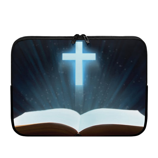 Shining Holy Bible Print Laptop Sleeve