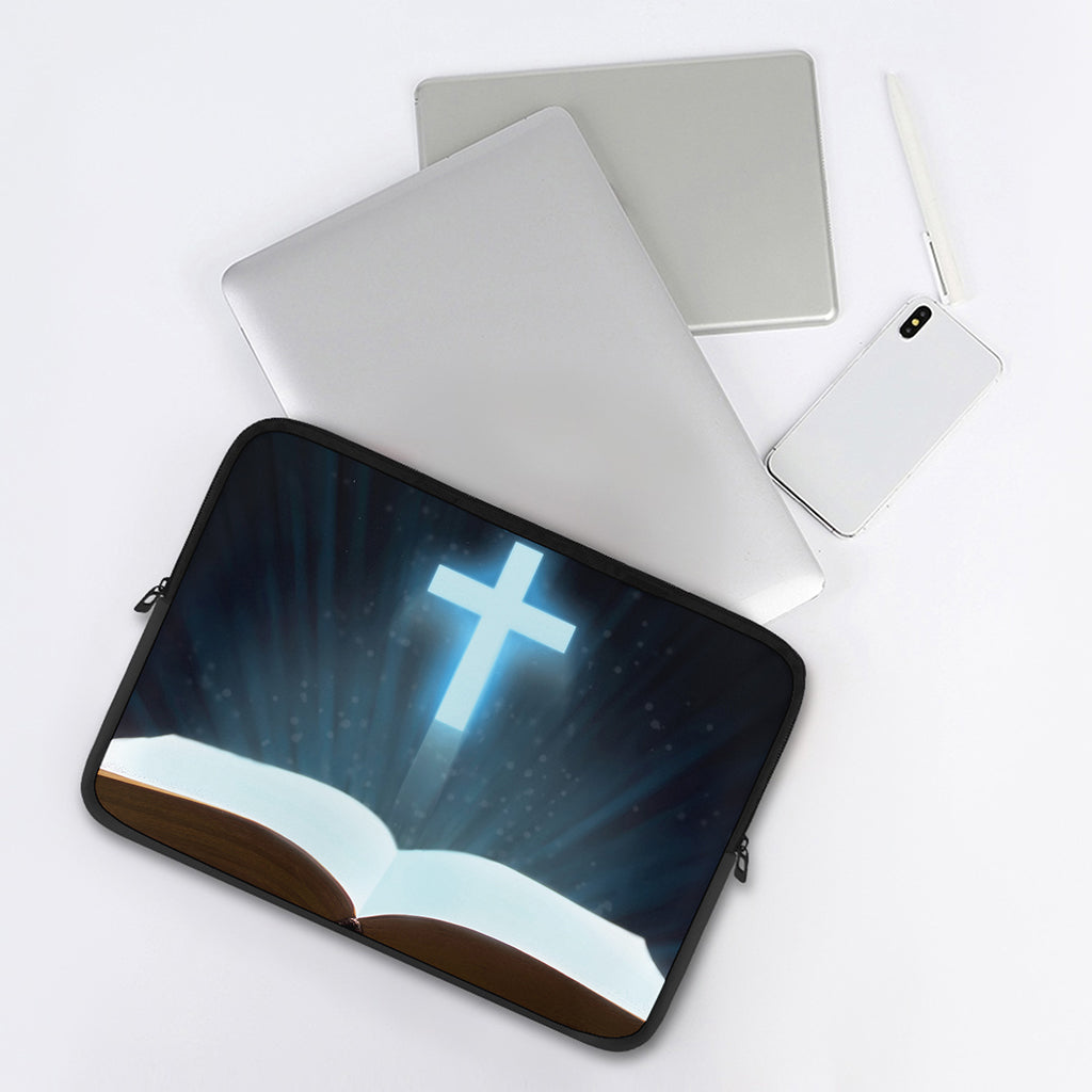 Shining Holy Bible Print Laptop Sleeve