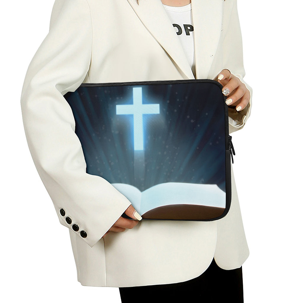 Shining Holy Bible Print Laptop Sleeve