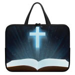Shining Holy Bible Print Laptop Sleeve With Handle