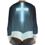 Shining Holy Bible Print Long Sleeve Baseball Jersey