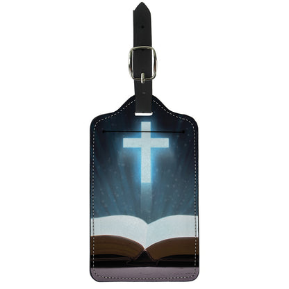 Shining Holy Bible Print Luggage Tag