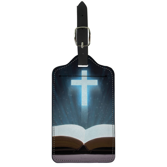 Shining Holy Bible Print Luggage Tag
