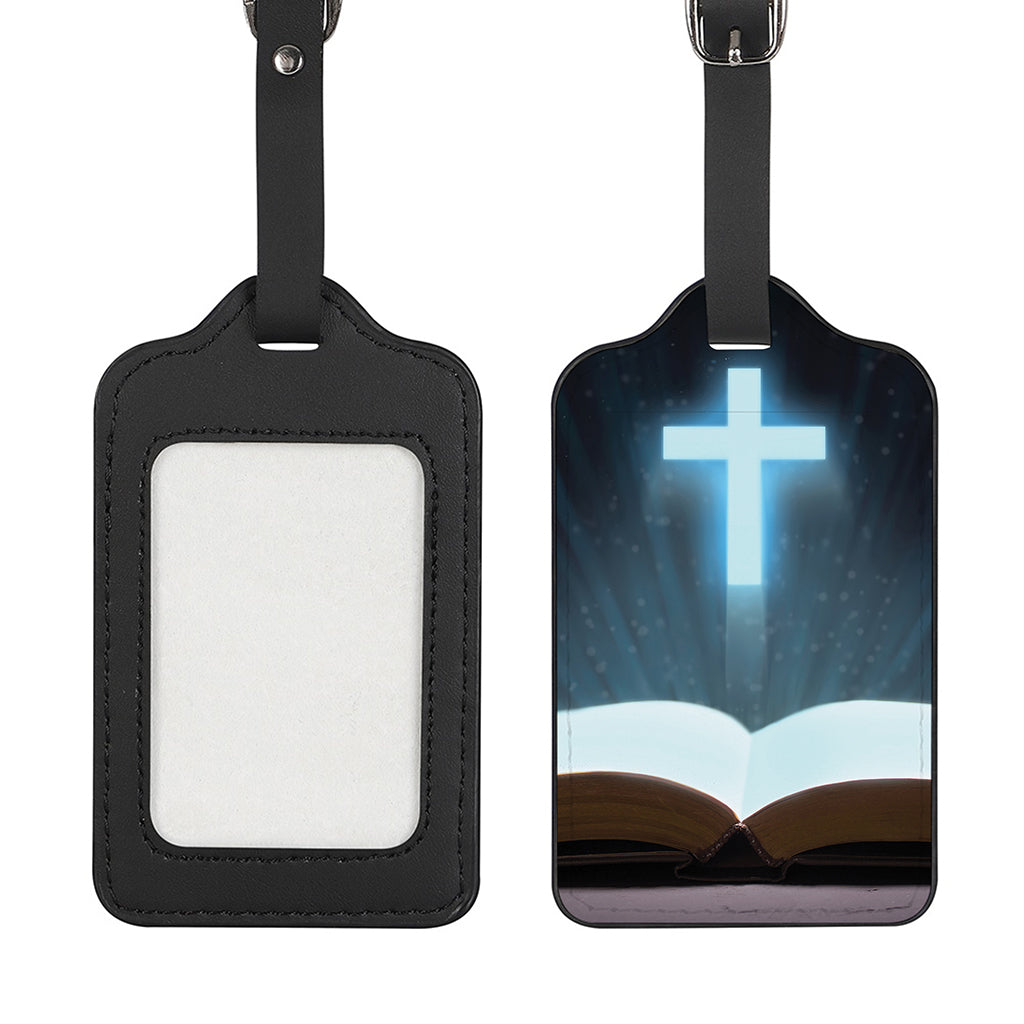 Shining Holy Bible Print Luggage Tag