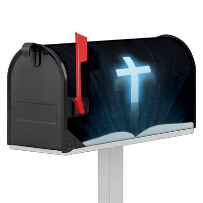Shining Holy Bible Print Mailbox Cover