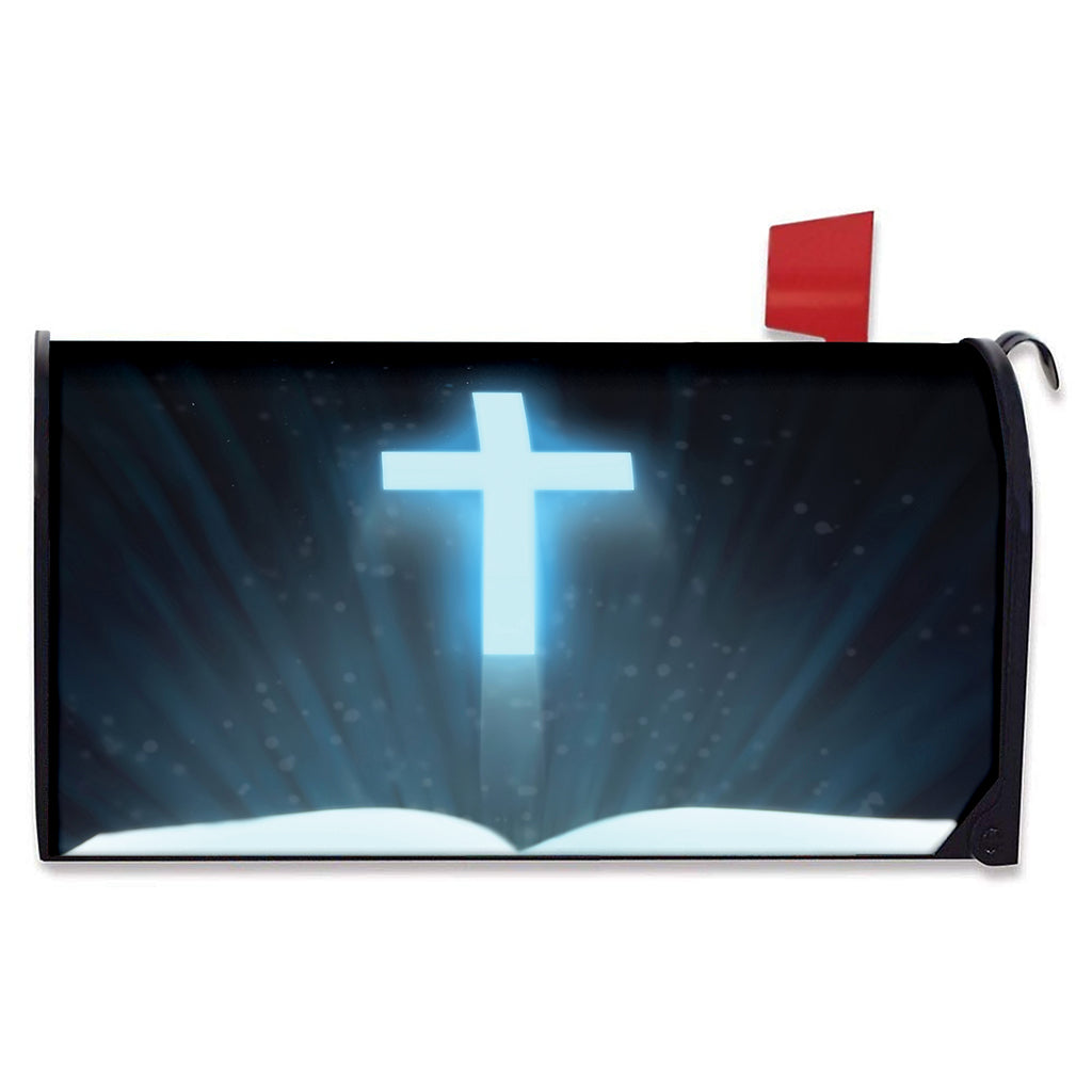 Shining Holy Bible Print Mailbox Cover