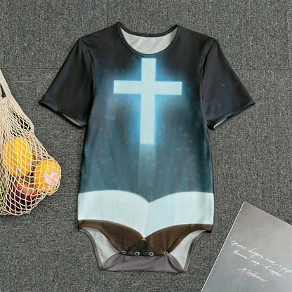 Shining Holy Bible Print Men's Bodysuit