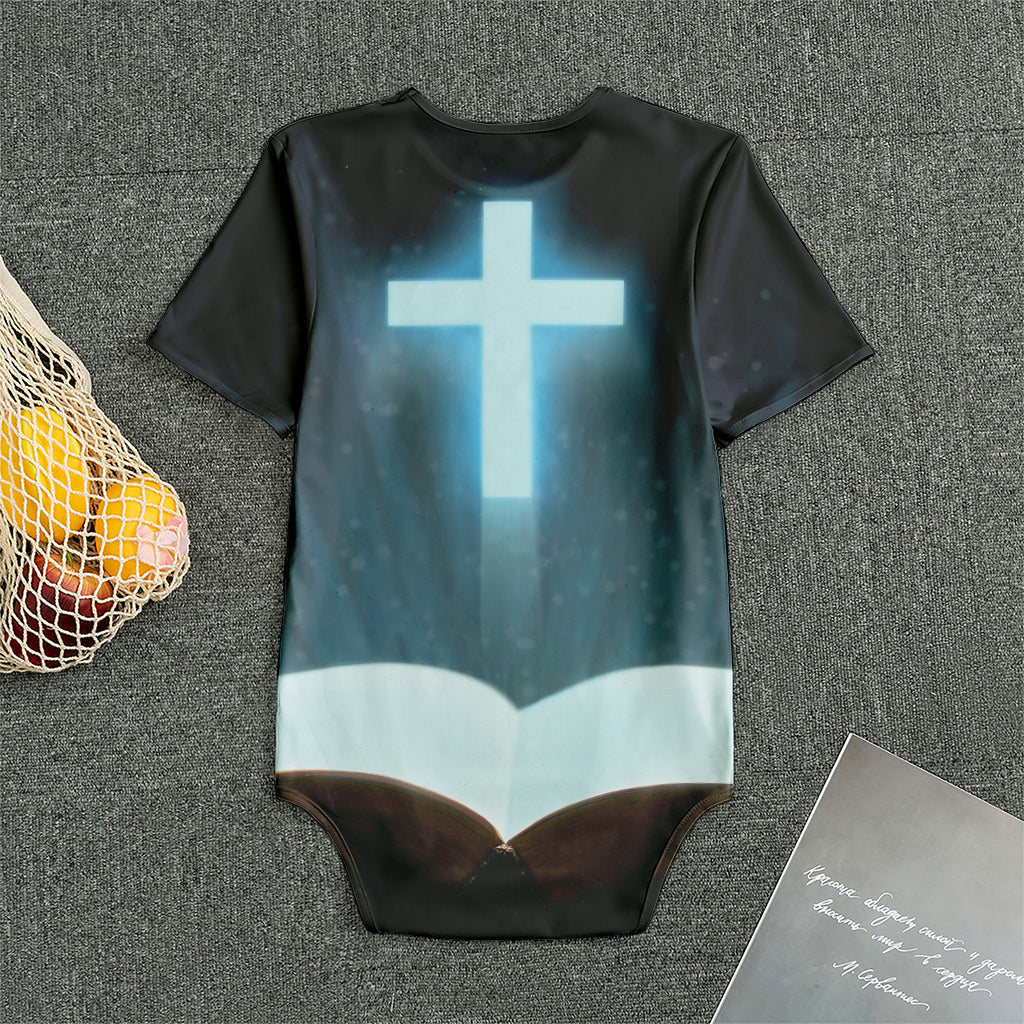 Shining Holy Bible Print Men's Bodysuit