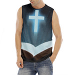 Shining Holy Bible Print Men's Fitness Tank Top