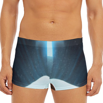 Shining Holy Bible Print Men's Short Boxer Briefs