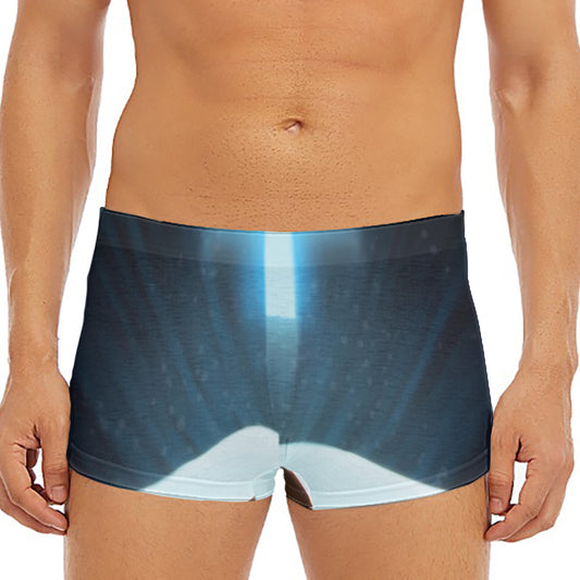 Shining Holy Bible Print Men's Short Boxer Briefs