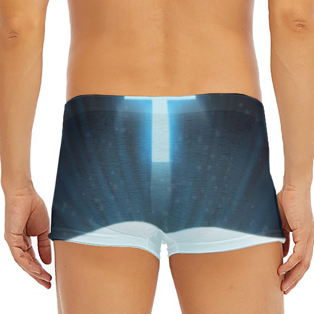 Shining Holy Bible Print Men's Short Boxer Briefs