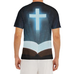 Shining Holy Bible Print Men's Short Sleeve Rash Guard