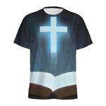 Shining Holy Bible Print Men's Sports T-Shirt