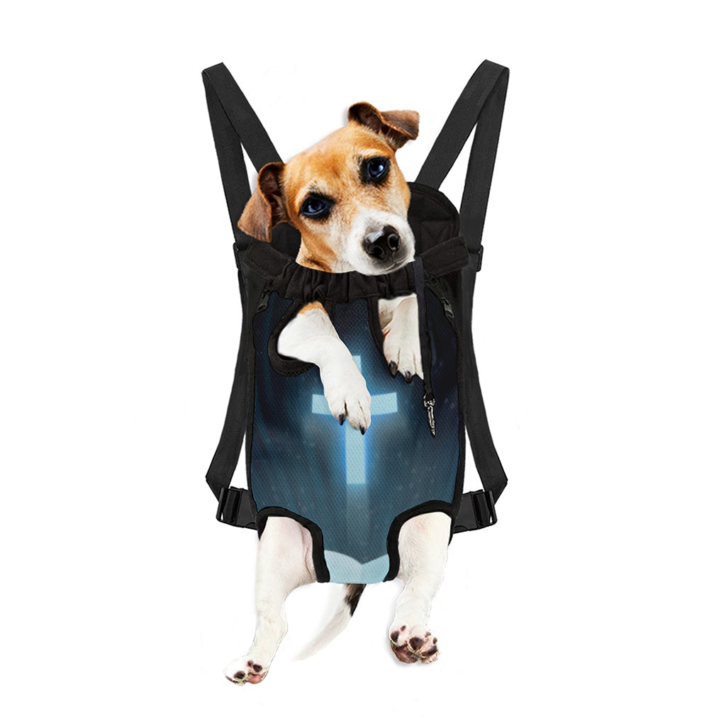 Shining Holy Bible Print Pet Carrier Backpack