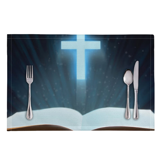 Shining Holy Bible Print Placemat