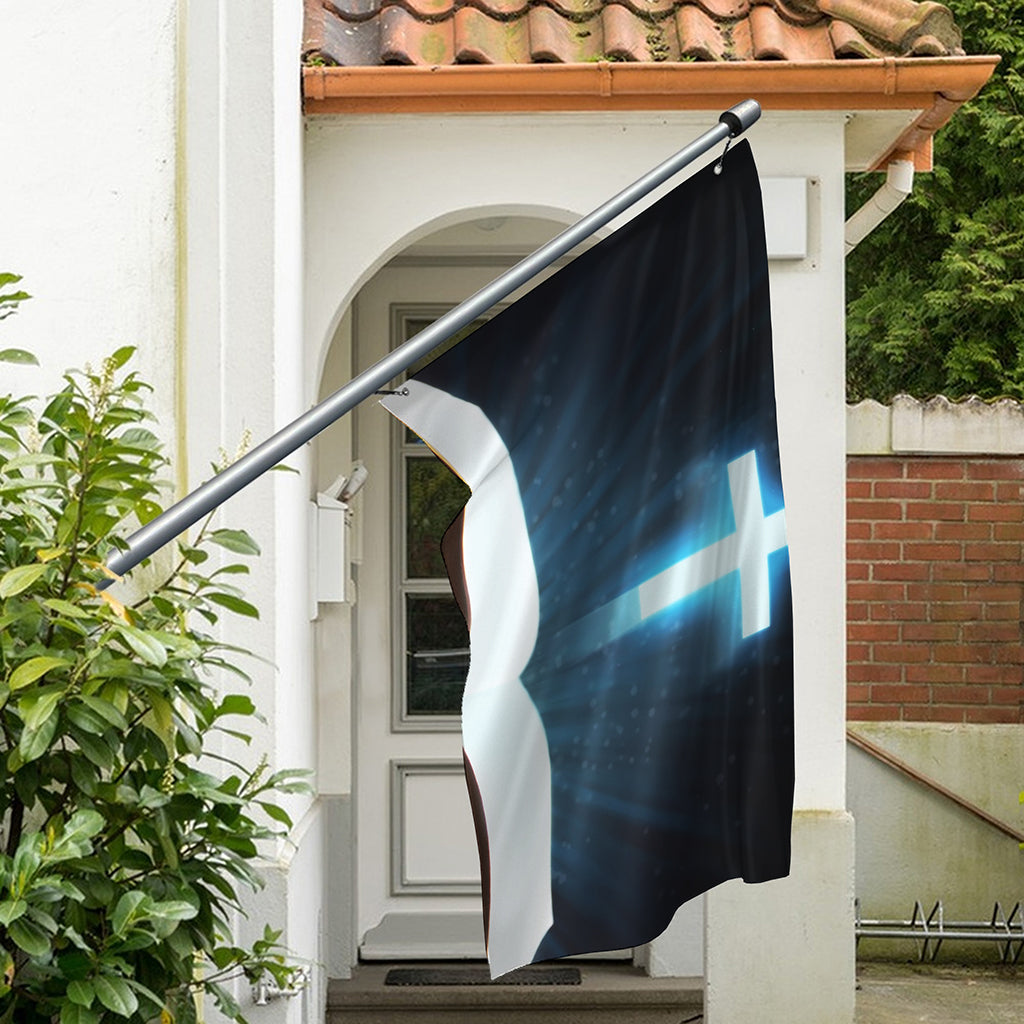Shining Holy Bible Print Polyester Flag