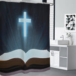 Shining Holy Bible Print Premium Shower Curtain
