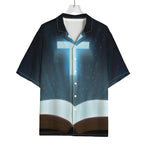 Shining Holy Bible Print Rayon Hawaiian Shirt