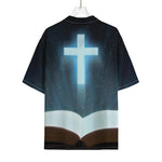 Shining Holy Bible Print Rayon Hawaiian Shirt