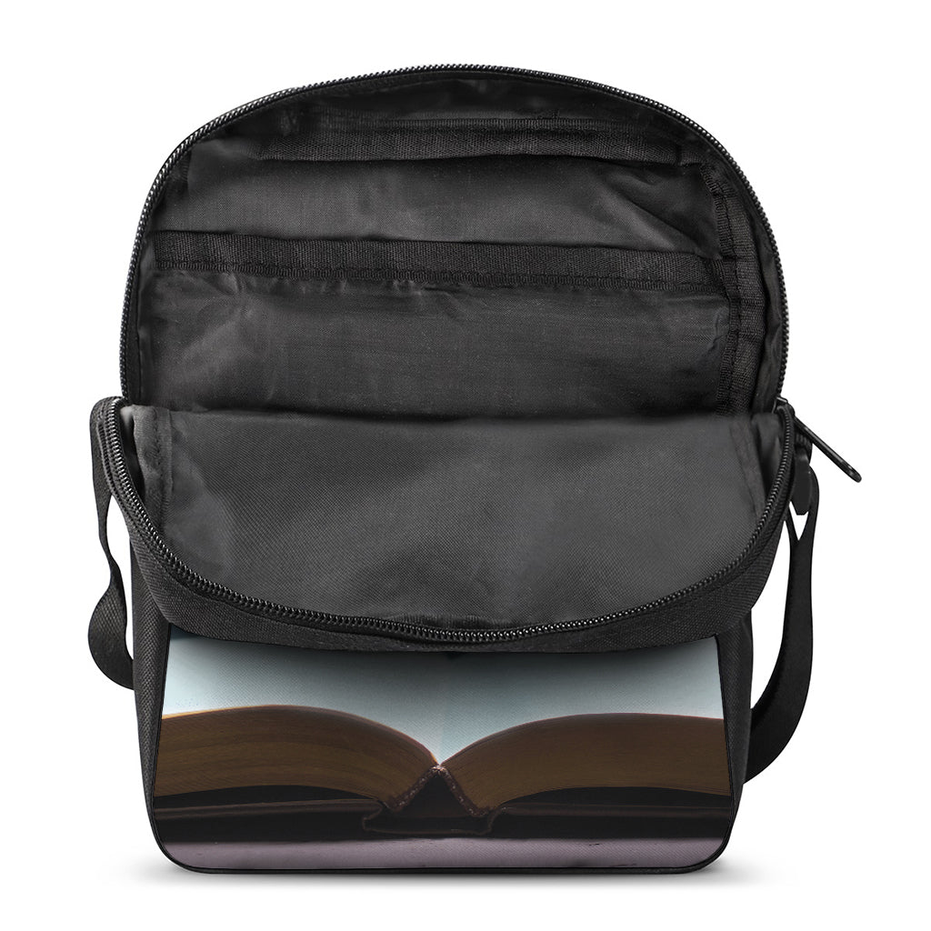 Shining Holy Bible Print Rectangular Crossbody Bag