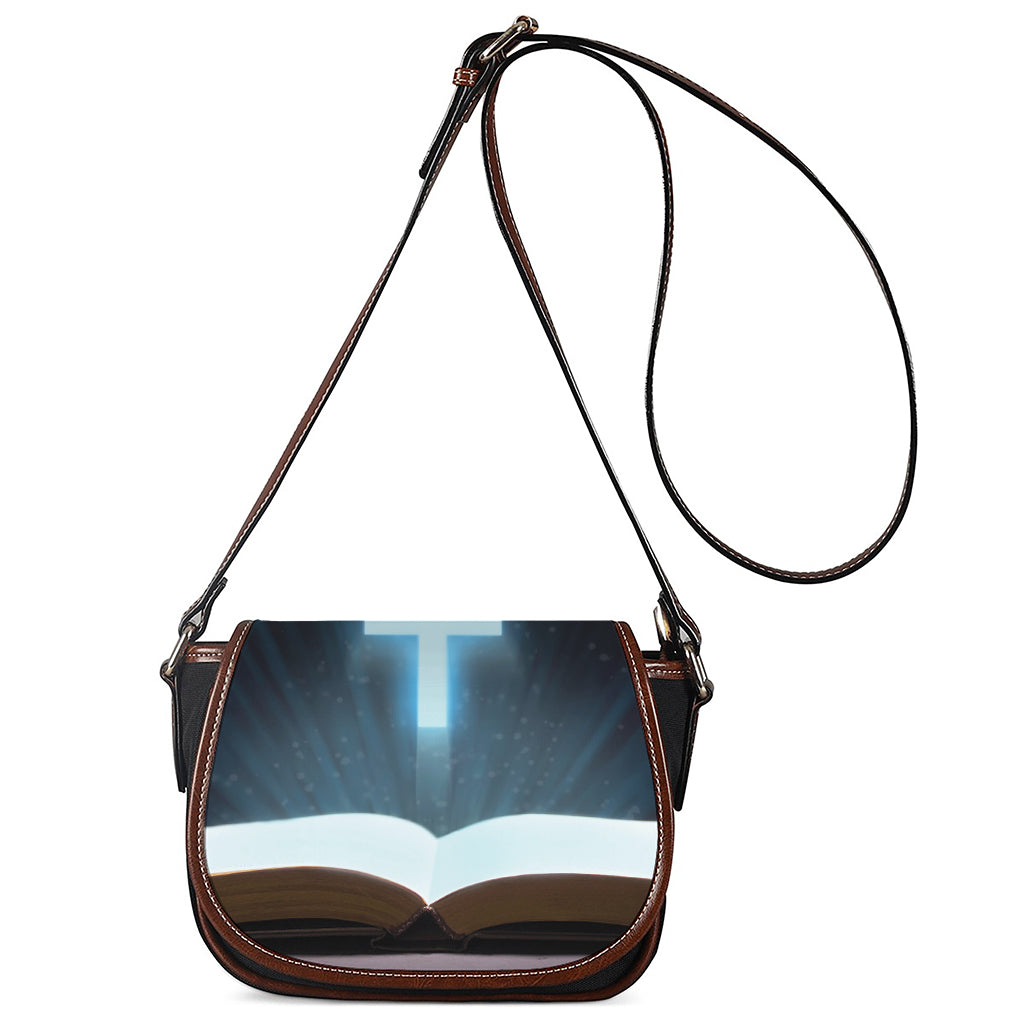 Shining Holy Bible Print Saddle Bag