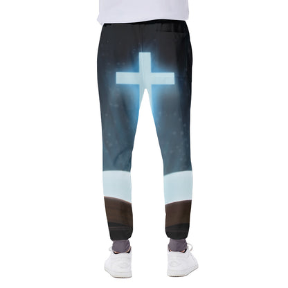 Shining Holy Bible Print Scuba Joggers