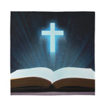 Shining Holy Bible Print Silk Bandana