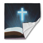Shining Holy Bible Print Silk Bandana