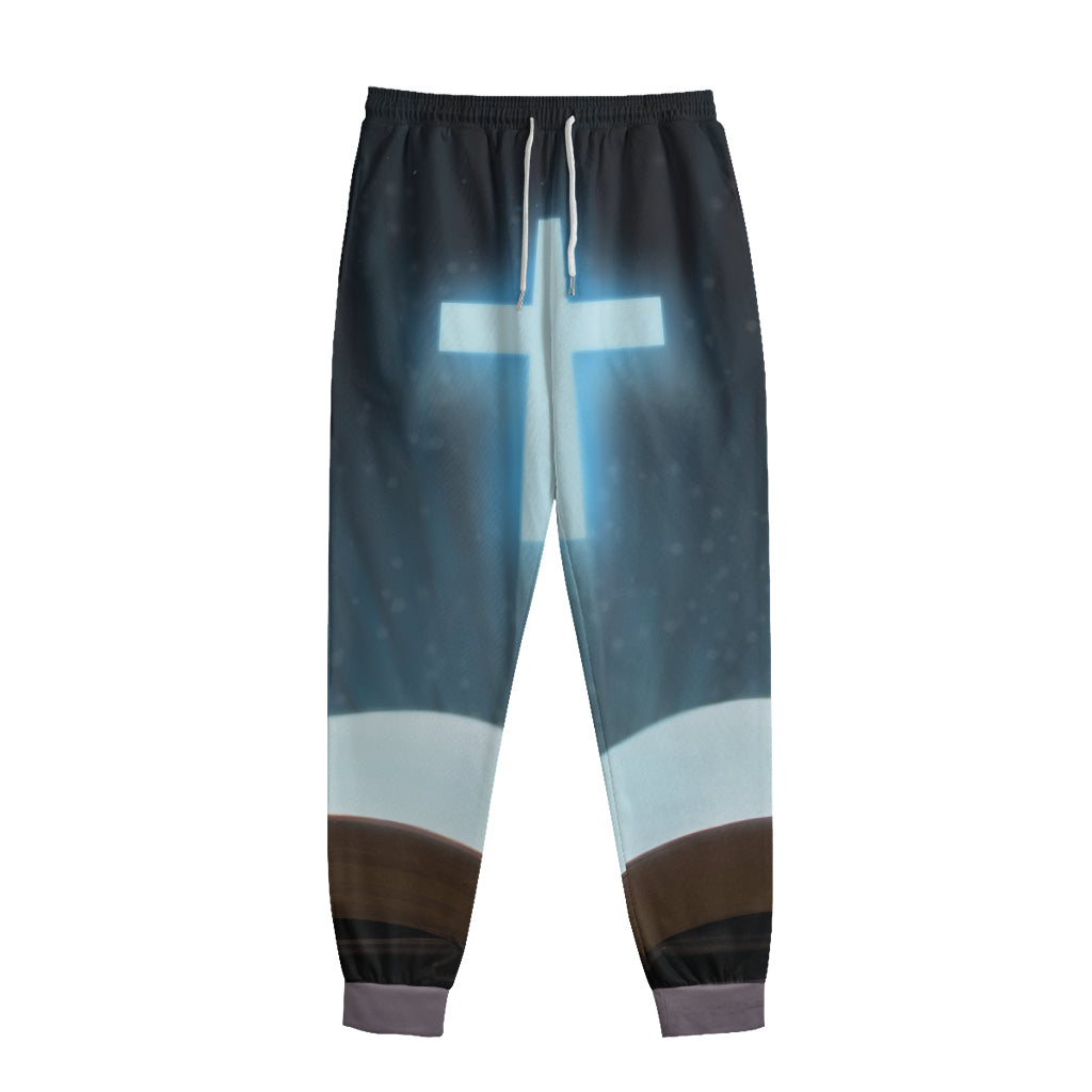 Shining Holy Bible Print Sweatpants