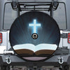 Shining Holy Bible Print Tire Cover With Camera Hole