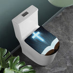 Shining Holy Bible Print Toilet Lid Cover