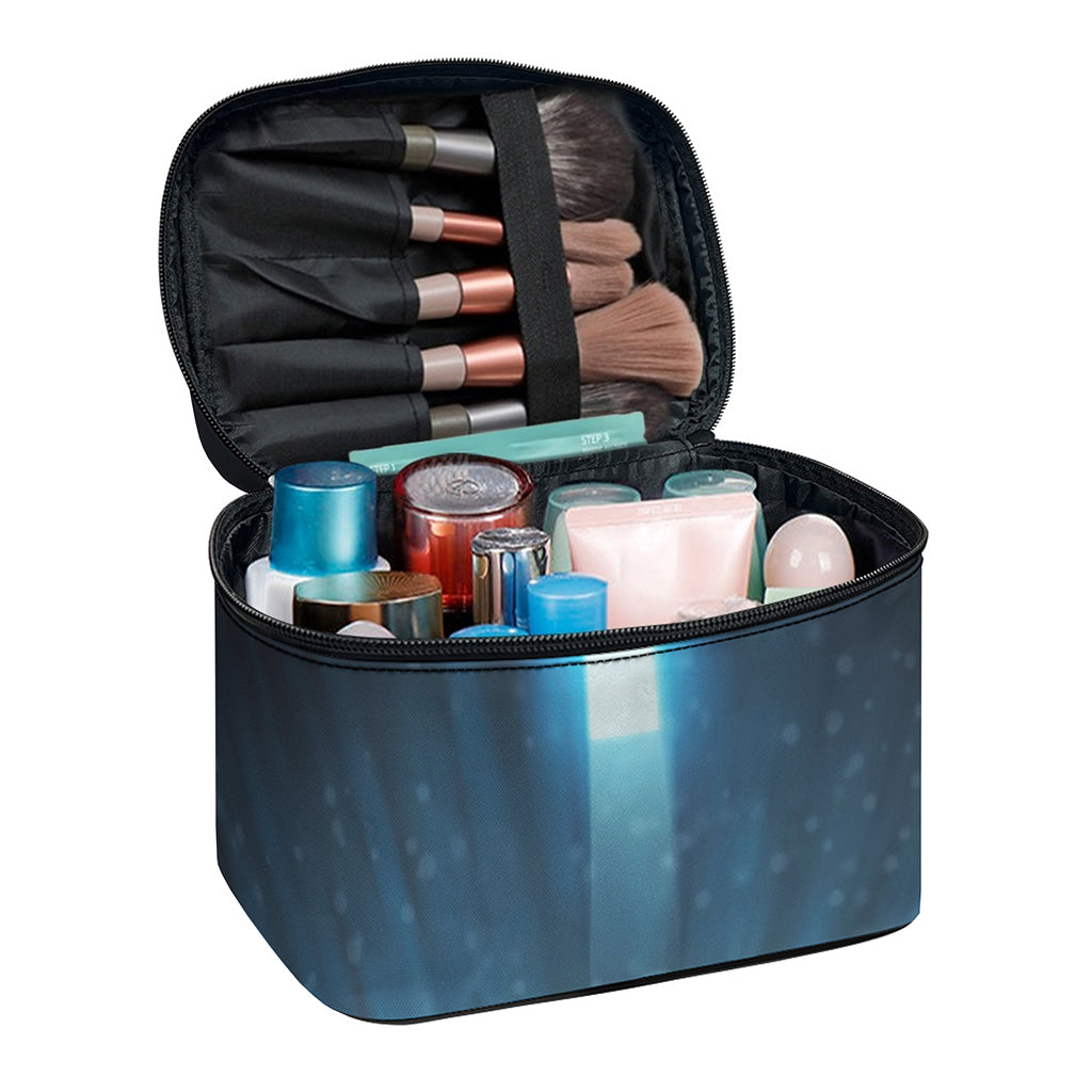 Shining Holy Bible Print Travel Makeup Bag
