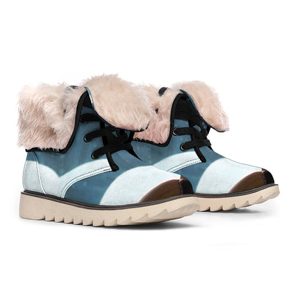 Shining Holy Bible Print Winter Boots