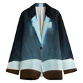 Shining Holy Bible Print Women's Cotton Blazer